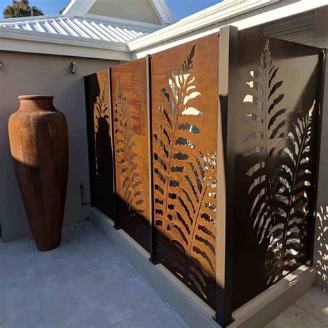 outdoor rectangle screen house metal panels|decorative metal screens for outdoors.